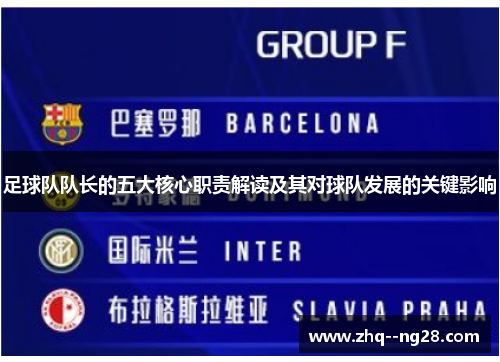 足球队队长的五大核心职责解读及其对球队发展的关键影响